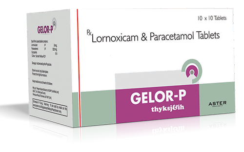 Buy Gelor P Tablets Pain Relief With Lornoxicam Paracetamol